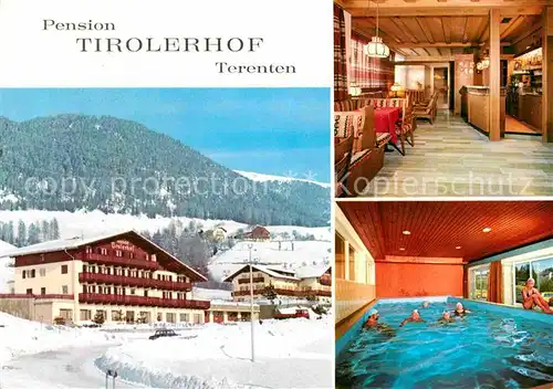 AK / Ansichtskarte Terenten Vintl Suedtirol Pension Tirolerhof Hallenbad Winterpanorama