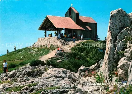 AK / Ansichtskarte Hochfelln Bergen Bergkirche Bayerische Alpen Kat. Bergen