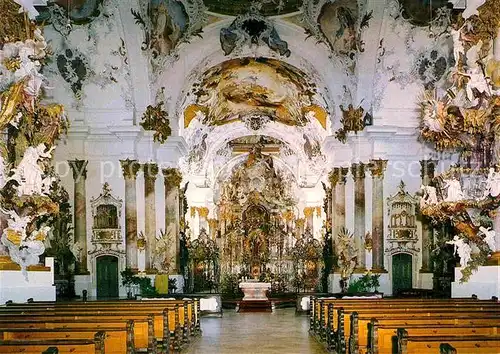 AK / Ansichtskarte Zwiefalten Wuerttemberg Muenster Unserer lieben Frau ehem. Benediktiner Abtei Innenansicht Barock