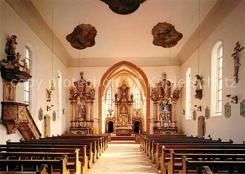 AK / Ansichtskarte Harmersbach Wallfahrtskirche Maria zu den Ketten Kapuzinerkloster Innenansicht Kat. Zell am Harmersbach