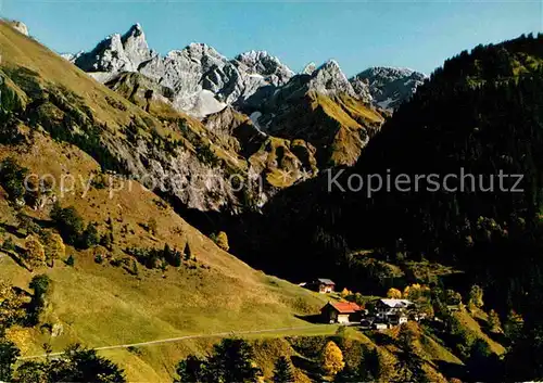 AK / Ansichtskarte Einoedsbach Bergdorf Alpenpanorama Kat. Oberstdorf