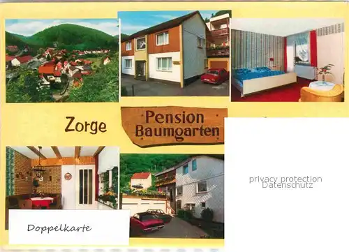 AK / Ansichtskarte Zorge Pension Baumgarten Kat. Zorge