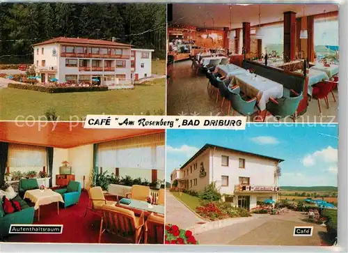 AK / Ansichtskarte Bad Driburg Cafe Am Rosenberg  Kat. Bad Driburg