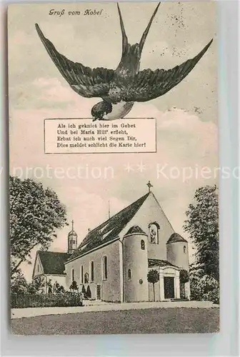 AK / Ansichtskarte Kobel Dinkelscherben Kirche Kat. Dinkelscherben