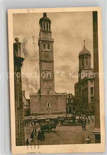 AK / Ansichtskarte Augsburg Perlachturm Kat. Augsburg