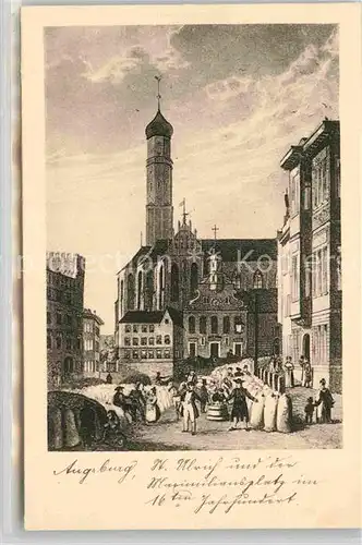 AK / Ansichtskarte Augsburg St Ulrichkirche Maximilianplatz Kat. Augsburg