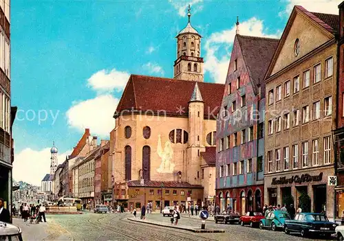 AK / Ansichtskarte Augsburg Maximilianstrasse Sankt Moritz Kirche Kat. Augsburg