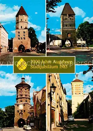 AK / Ansichtskarte Augsburg Stadtjubilaeum Tuerme  Kat. Augsburg