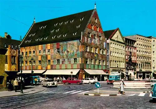 AK / Ansichtskarte Augsburg Merkurbrunnen Weberhaus Kat. Augsburg