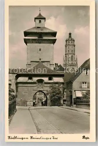 AK / Ansichtskarte Noerdlingen Reimlinger Tor Kat. Noerdlingen