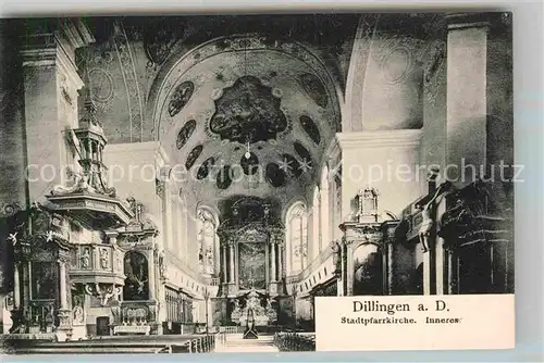 AK / Ansichtskarte Dillingen Donau Stadtpfarrkirche  Kat. Dillingen a.d.Donau