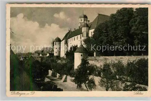 AK / Ansichtskarte Dillingen Donau Schloss Kat. Dillingen a.d.Donau