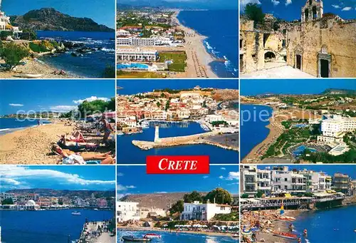 AK / Ansichtskarte Crete Kreta Kuestenorte Strand Hafen Kat. Insel Kreta
