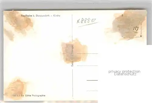 AK / Ansichtskarte Tapfheim Donauwoerth Kirche Inneres Kat. Tapfheim