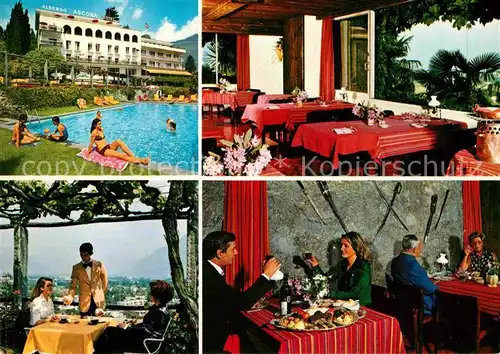 AK / Ansichtskarte Ascona TI Al Grotto Restaurant im Hotel Ascona Kat. Ascona