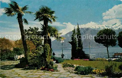 AK / Ansichtskarte Locarno Lago Maggiore Motivo sul Lungolago Motta