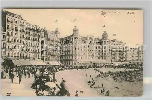 AK / Ansichtskarte Ostende Flandre Strand Kat. 