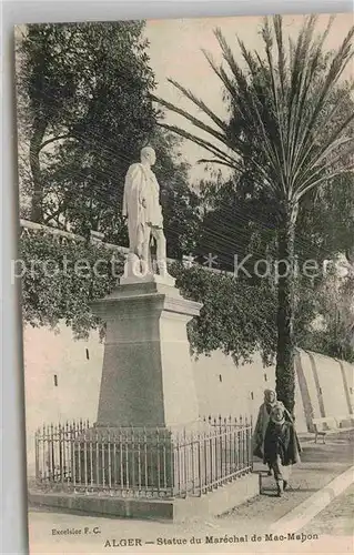 AK / Ansichtskarte Alger Algerien Statue du Marechal de Mac Mahon