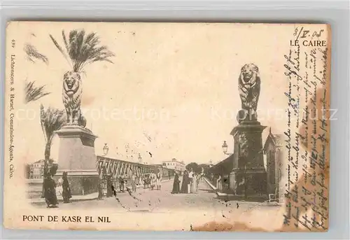 AK / Ansichtskarte Kairo Pont de Kasr el Nil Kat. Aegypten