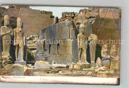 AK / Ansichtskarte Thebes Aegypten Ramesseum Kat. Aegypten