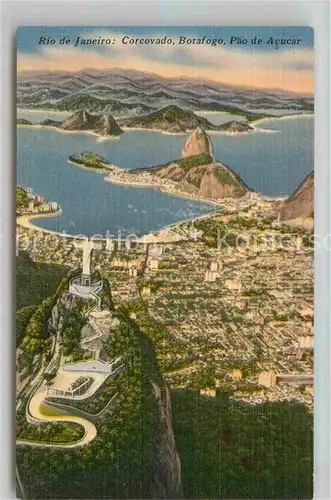 AK / Ansichtskarte Rio de Janeiro Corovado Botafoga  Pao de Acucar Kat. Rio de Janeiro
