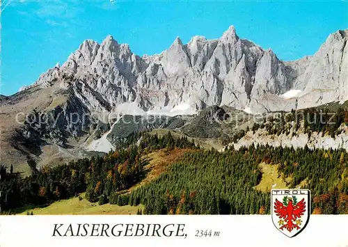 AK / Ansichtskarte Kaisergebirge mit Wappen Kat. Kufstein