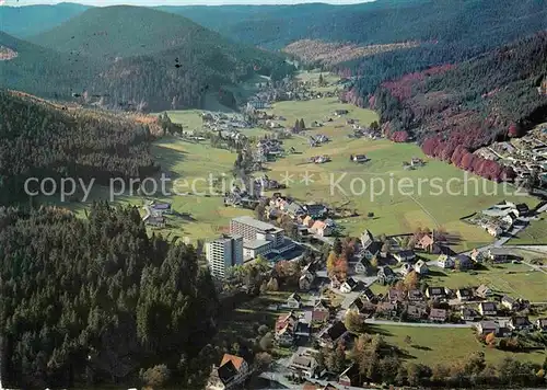 AK / Ansichtskarte Baiersbronn Schwarzwald Fliegeraufnahme Obertal Schwarzwald Sanatorium Kat. Baiersbronn