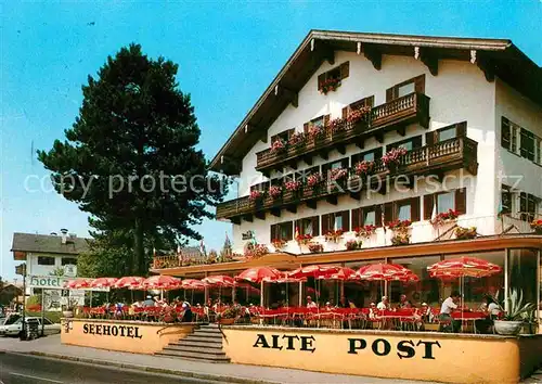 AK / Ansichtskarte Tegernsee Hotel Alte Post und Schlosscafe Kat. Tegernsee