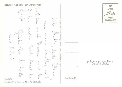 AK / Ansichtskarte Kloster Andechs Fliegeraufnahme mit Ammersee Kat. Andechs