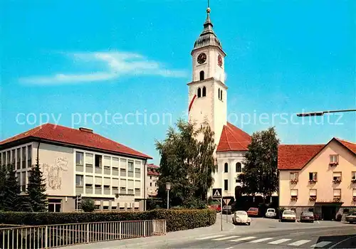 AK / Ansichtskarte Bad Wurzach Sanatorium Maria Rosengarten mit Pfarrkirche Kat. Bad Wurzach