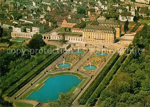 AK / Ansichtskarte Bruehl Baden Fliegeraufnahme Schloss Augustusburg Repraesentationsschloss der Bundesrepublik Kat. Bruehl