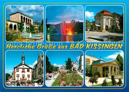 AK / Ansichtskarte Bad Kissingen Kurhaus Wasserspiele Fontaene Park Promenade  Kat. Bad Kissingen