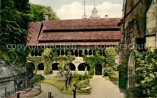 AK / Ansichtskarte Hildesheim Doppelter Kreuzgang und 1000jaehrige Rose Rosenstadt Kat. Hildesheim