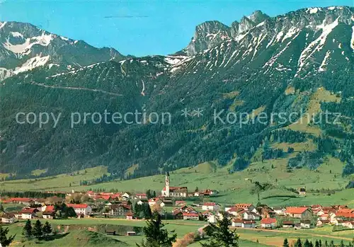 AK / Ansichtskarte Pfronten mit Aggenstein und Breitenberg Allgaeuer Alpen Kat. Pfronten