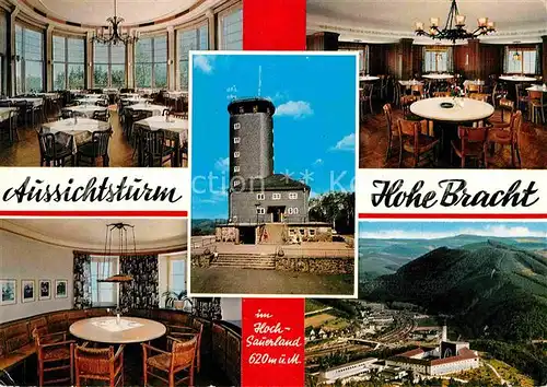AK / Ansichtskarte Hohe Bracht Aussichtsturm Restaurant Fernsicht Kat. Lennestadt