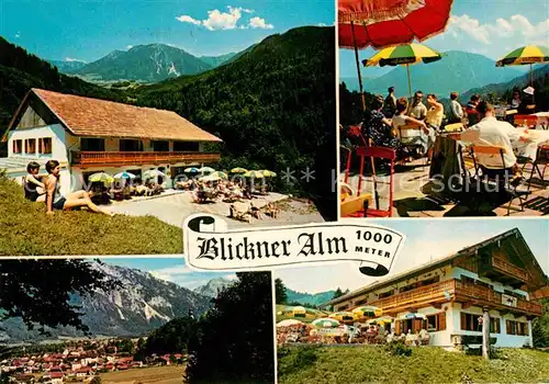 AK / Ansichtskarte Ruhpolding Blickner Alm Berggaststaette Alpenpanorama Kat. Ruhpolding