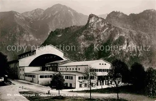 AK / Ansichtskarte Oberammergau Passionstheater mit Kofel und Noth Kat. Oberammergau