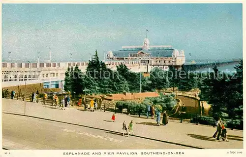 AK / Ansichtskarte Southend on Sea Esplanade and Pier Pavilion Kat. Southend on Sea