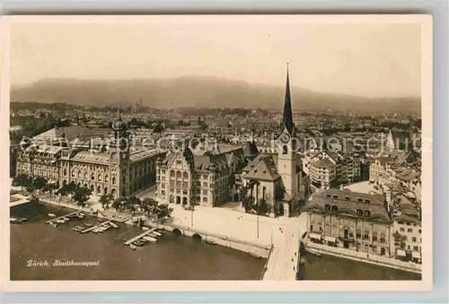 AK / Ansichtskarte Zuerich ZH Stadthausquai