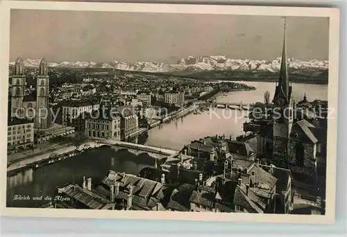 AK / Ansichtskarte Zuerich ZH Panorama 