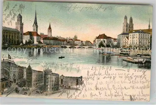 AK / Ansichtskarte Zuerich ZH Panorama 