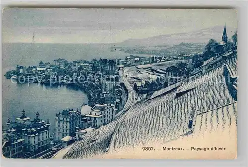 AK / Ansichtskarte Montreux VD Paysage d hiver Kat. Montreux
