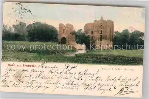 AK / Ansichtskarte Haarlem Ruine van Brederode Kat. Haarlem