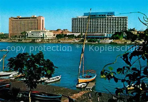 AK / Ansichtskarte Cairo Egypt Hotel Nile Hilton and Socialist Party Build Kat. Cairo