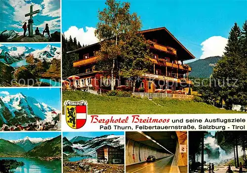 AK / Ansichtskarte Thurn Tirol Berghotel Breitmoos mit Ausflugszielen Kat. Thurn