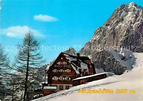 AK / Ansichtskarte Ramsau Dachstein Steiermark Austriahuette der oeAV Kat. Ramsau am Dachstein