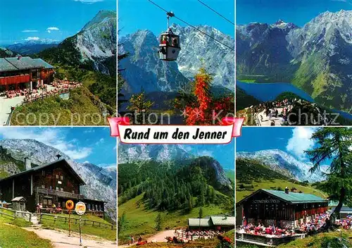 AK / Ansichtskarte Jenner Berchtesgaden Rund um den Jenner mit Seilbahn See Kat. Berchtesgaden