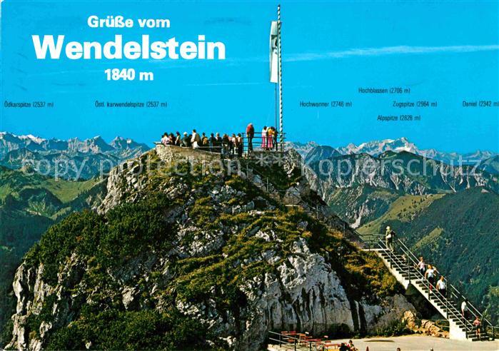 AK / Ansichtskarte Wendelstein Berg mit Karwendel und