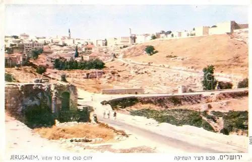 AK / Ansichtskarte Jerusalem Yerushalayim View to the Old City Kat. Israel