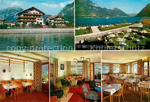 AK / Ansichtskarte Pertisau Achensee Strand Hotel Terrasse Gastraeume Kat. Eben am Achensee